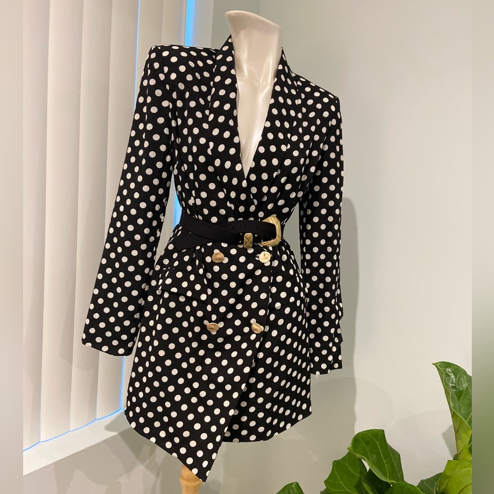 ✨SOLD✨Polka dot blazer dress